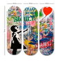 Wallity Cuadro Decorativo de MDF Multicolor (3 Piezas, 70x70 cm)